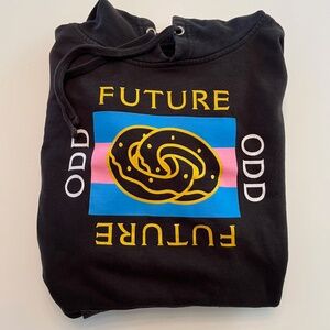 Odd Future Infinity Box Graphic Hoodie Pullover Relaxed Pouch Pocket Black M